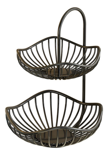 Cesta De Frutas De Metal Vegetales Rack 20 Cmx30cm