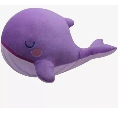 Peluche Push Whale Bts, color morado, color lila, 17 x 30 x 30 cm