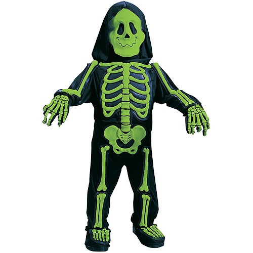 Disfraz Para Niño Esqueleto Verde Talla Large Halloween 