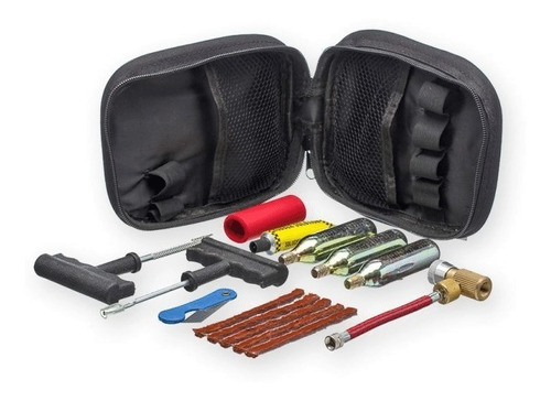 Kit Concerto Pneu Sem Câmara, Carro Em Moto,com Bolsa