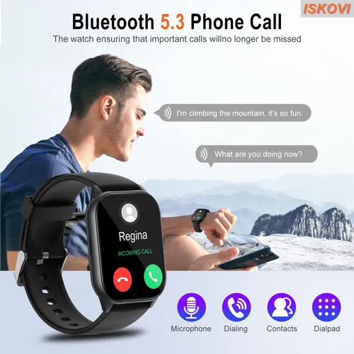 Reloj Inteligente Iskovi Para Hombre Y Mujer Con Ritmo Cardí
