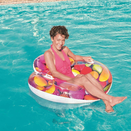 Imagen 4 de 10 de Inflable Dona Candy Bestway 43186 Salvavidas Flotador Educan