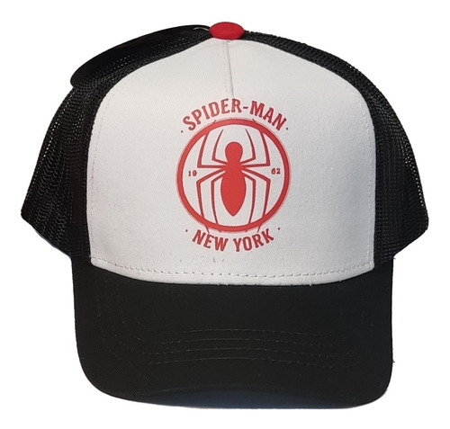 Gorras Gorros Visera Con Red Marvel Hombre Araña Orig 55cm