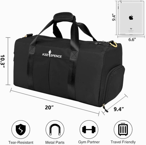 Imagen 6 de 6 de Bolso Deportivo Para Viaje Tela Impermeable Gym