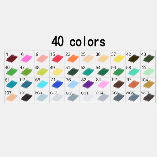 Kit De Rotuladores Touch Five, 40 Colores Comunes