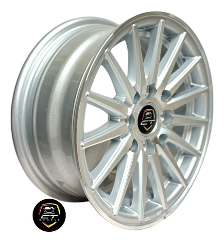 Kit 2 Rines 13 4-100/114 P/atos Matiz Chevy Tsuru Jetta Golf