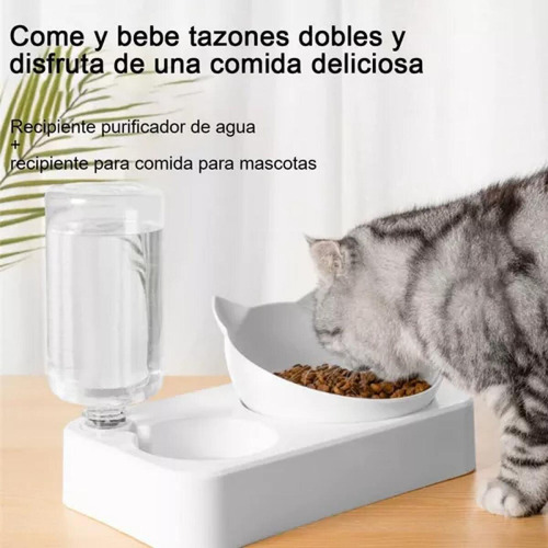 Od Recarga Automática De Agua Para Mascotas, Cuenco Doble E