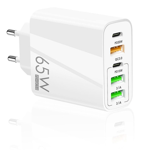 Adaptador Enchufe Viaje Europeo Usb 6.6a 2 C 3 Lifiyir Us 5