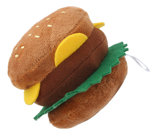 Hamburguesa De Peluche Para Perro, Exprimible, Suave, Divert