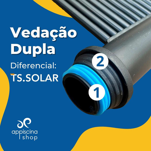 Kit Aquecedor Solar Piscina 20 Placas 3mt 25000 Litros 110/2