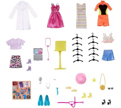 Barbie Closet De Lujo Fashionista Accesorios Y Muñeca Barbie