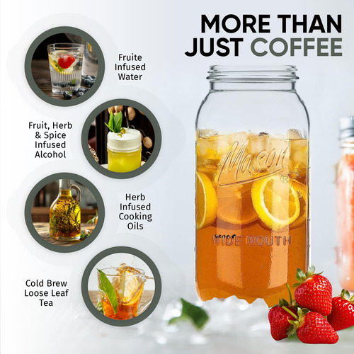 Cold Brew Coffee Maker Altura For Wide Mouth Mason Jar