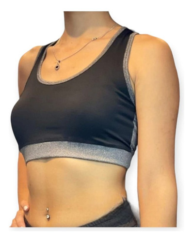 Crop Top Deportivo De Licra Super Comodos Por Talle Colores