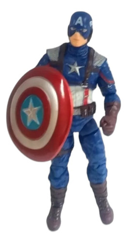 Muñeco Avengers Capitán América Articulado Con Accesorios +e