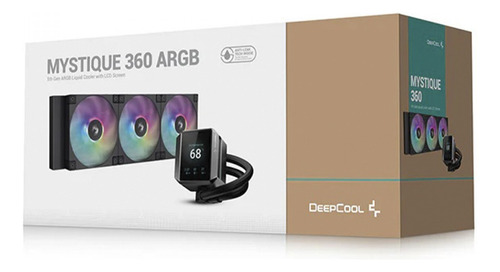 Enfriador de agua Deepcool Mystique 360 mm Lx750 Argb con pantalla LCD