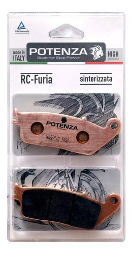 Pastilhas Freio Potenza Ptz226rc Cb500x Cb500f Cbr500 Shadow