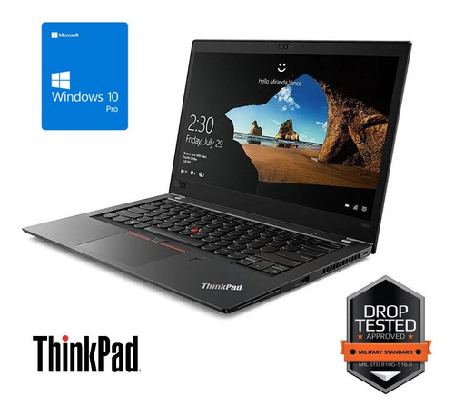 Lenovo Thinkpad T480s Core I5-8350u 16gb 256gb 14fhd Ips W10