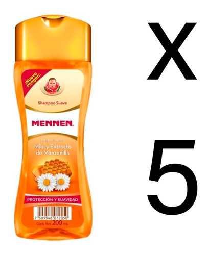 Shampoo Mennen Protección Y Suavidad 200ml 5pack