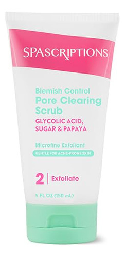 Exfoliante Para Limpiar Poros Con Acido Glicolico, Azucar Y