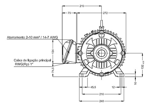 Motor Weg 10cv Trifásico 2 Polos W22 Ir3 Alta Rotação C/nf