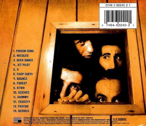 Cd System Of A Down / Toxicity (2001) Eur/usa 