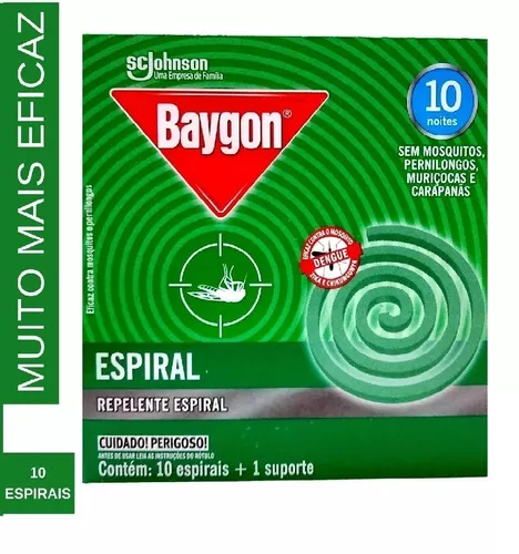 Repelente Espiral Cobrinha 8 Uni Contra Mosquitos e Pernilongo