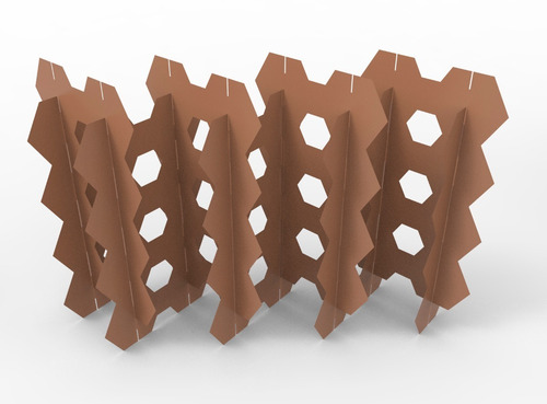 Biombo Modular De Cartón Para Separación Mediano