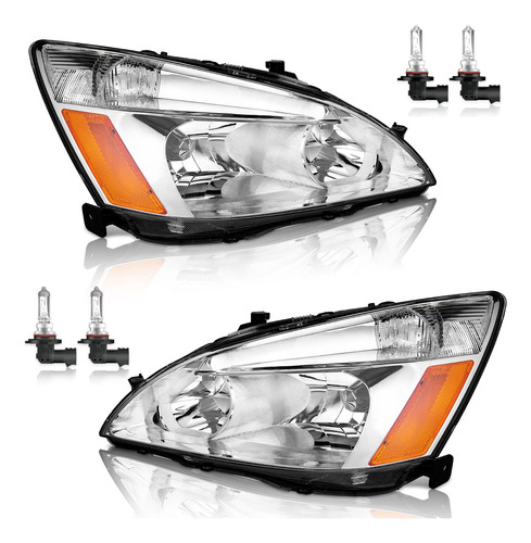 Conjunto De Faros Delanteros Para Honda Accord 03-07, 03 04 