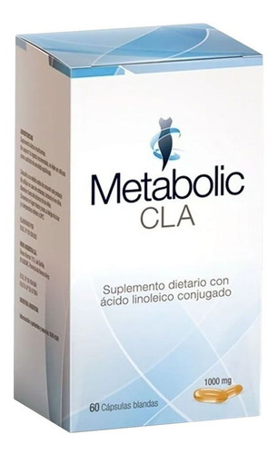 Imagen 2 de 9 de Metabolic Cla Suplemento Dietario Cla 1000mg X 60 U