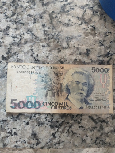 Vendo Billete De Cinco Mil Cruzeiros