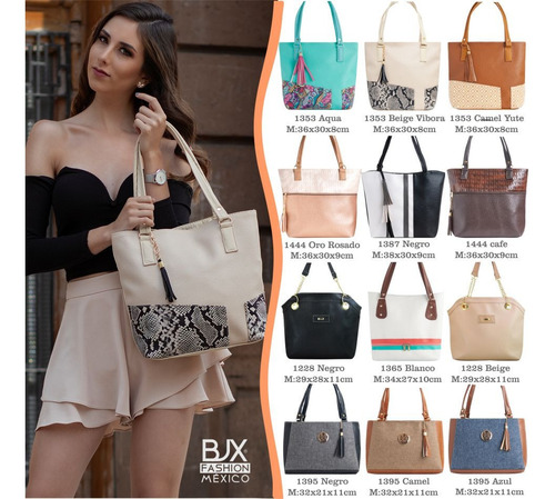 Imagen 2 de 10 de Paquete 5 Bolsas Dama #1 Bolsos Moda Y Mayoreo+envío+regalo