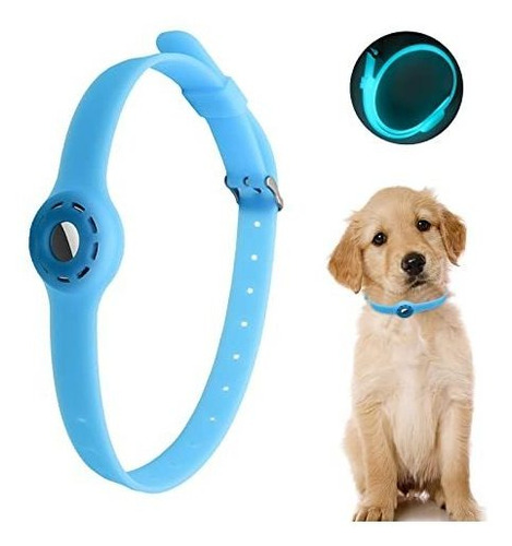 Air Tag Collar De Perros Soft Silicone Material, 6mtgq