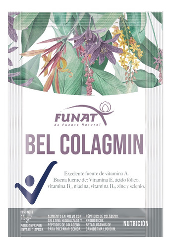 Bel Colagmin Colágeno Funat 15g - g a $261