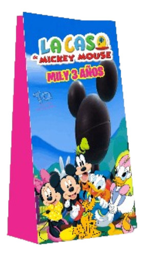 Bolsas La Casa De Mickey Mouse Para Sorpresitas Pack X10