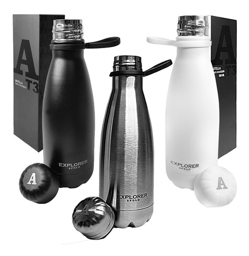 Imagen 3 de 10 de Botella Deportiva 500 Ml Acero Inoxidable Explorer C