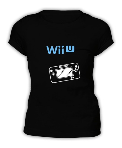 Polera Negra Mujer - Nintendo Wii U+ Control Nintendo Wii U