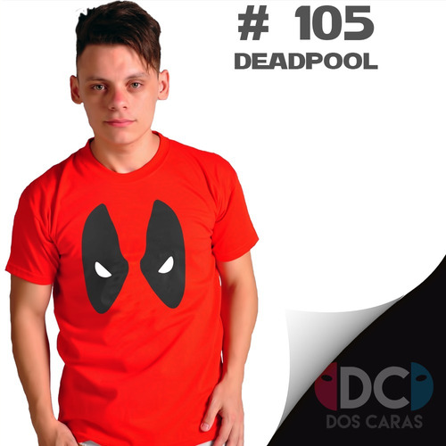 Deadpool Remeras Estampadas De Comics # 105 Wade Wilson