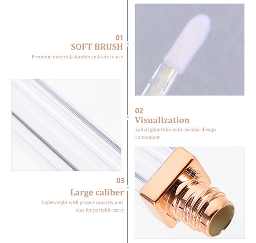 Recipientes De Brilho Labial, Tubo De Brilho Labial Vazio,