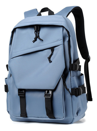 Mochila impermeable multifuncional de moda de color azul
