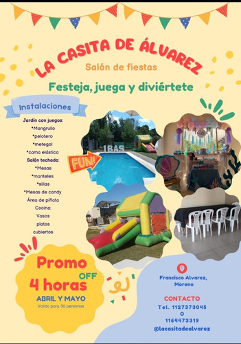 Salon Y Quinta Multieventos!!! Alquiler