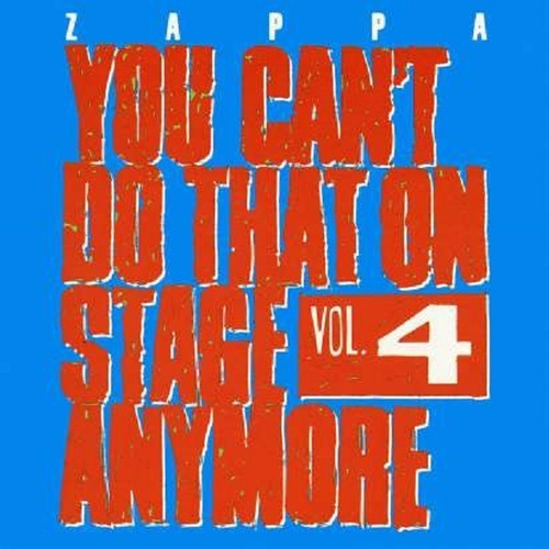 Frank Zappa You Can't Do That On Stage Anymore 4 Cd