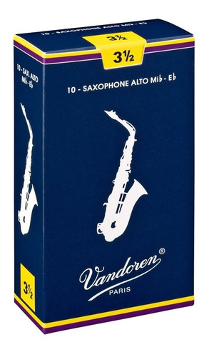 Palheta Vandoren Tradicional Sax Alto Nº 3,5