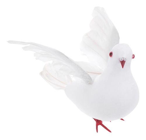 Decoración De Palomas Artificiales Esculturas De 20cmx13cm