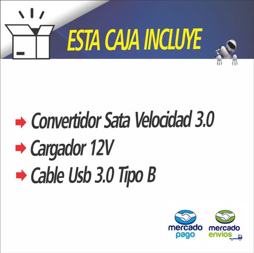 Convertidor Para Disco Duro 2.5-3.5 Tudson- Usb 3.0 Sata