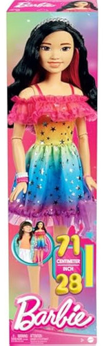 Barbie Muñeca Grande Con Pelo Negro, 28 Pulgadas