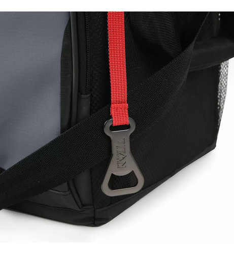 Titan Hielera Plegable Para 40 Latas Gris