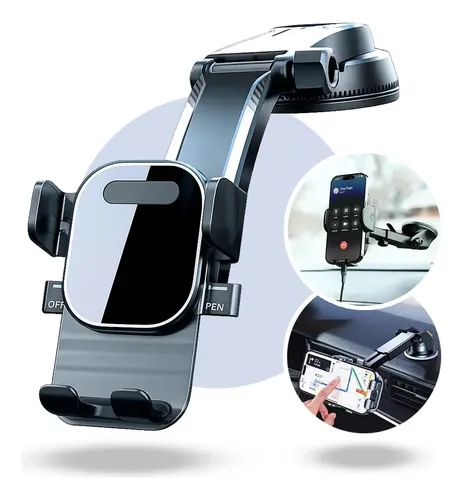 Suporte Veicular Para Celular Automotivo Carro Painel Mesa Retrov...