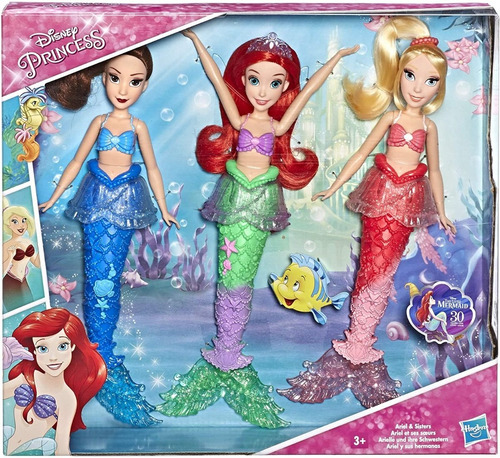 Muñecas Disney Princesas Sirenitas Ariel Y Sus Hermanas