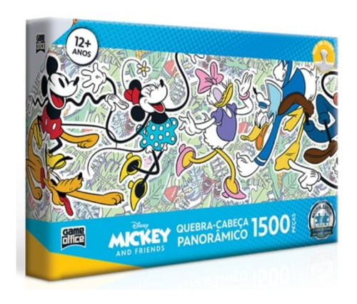 Quebra Cabeça 1500 Peças Mickey And Friends Game Office