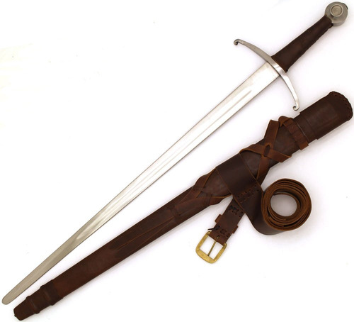 Espada Replica Medieval Del Siglo Xiv, Full Tang, Afilada